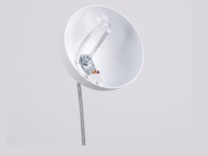 Miniaturka 63 - Stylowa lampa wisząca 40 cm biały – detal osłonki od środka