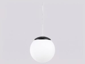 Miniaturka 56 - Stylowa lampa wisząca 40 cm czarny – detal szklanego klosza