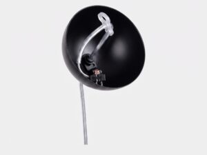 Miniaturka 60 - Stylowa lampa wisząca 40 cm czarny – detal osłonki od środka