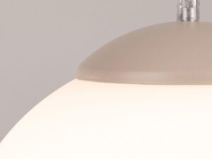 Miniaturka 41 - Stylowa lampa wisząca 40 cm taupe – detal osłonki klosza