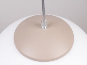 Miniaturka 49 - Stylowa lampa wisząca 40 cm taupe – detal osłonki klosza od góry