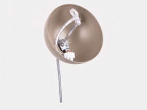 Miniaturka 44 - Stylowa lampa wisząca 40 cm taupe – detal osłonki od środka