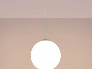Miniaturka 45 - Stylowa lampa wisząca 40 cm taupe z włączonym światłem