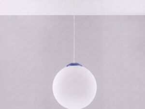 Miniaturka 20 - Stylowa lampa wisząca 40 cm ultramaryna we wnętrzu
