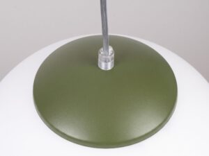 Miniaturka 49 - Stylowa lampa wisząca 40 cm zielony oliwkowy – kołpak klosza z bliska