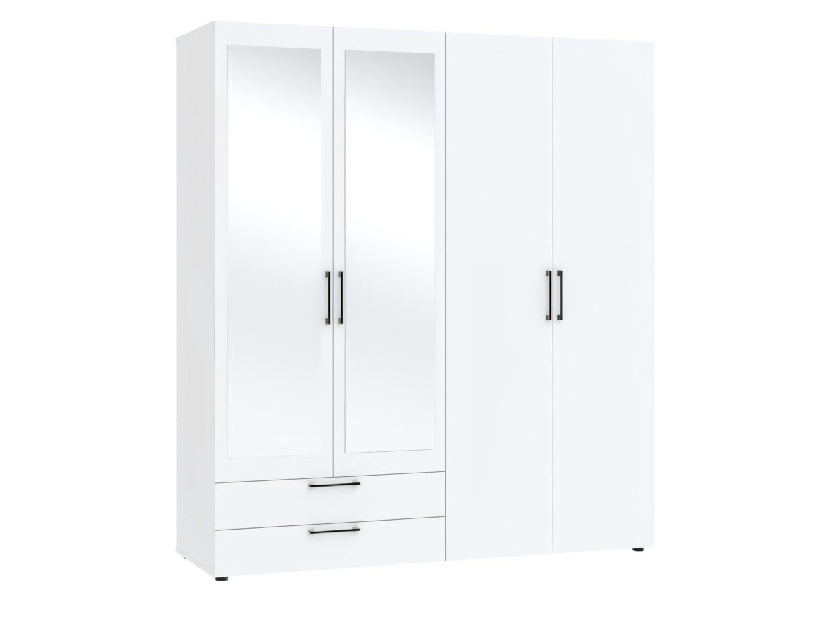 Szafa czterodrzwiowa z 2 szufladami Larvello 181 cm