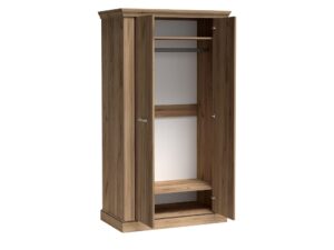 Miniaturka 2 - Szafa Ambrina 107 cm z otwartymi drzwiami, drążkiem na ubrania i półkami