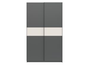 Miniaturka 2 - Szafa Breviano 122 cm antracyt i kaszmir z przodu