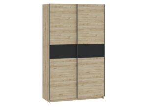 Miniaturka 7 - Szafa Breviano 122 cm Hickory Jackson i antracyt – zamknięte fronty
