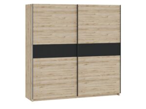 Miniaturka 2 - Szafa przesuwna Breviano 200 cm Hickory Jackson i antracyt