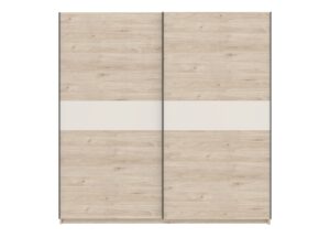 Miniaturka 7 - Szafa Breviano 200 cm Hickory Jackson i kaszmir – zamknięte drzwi, front