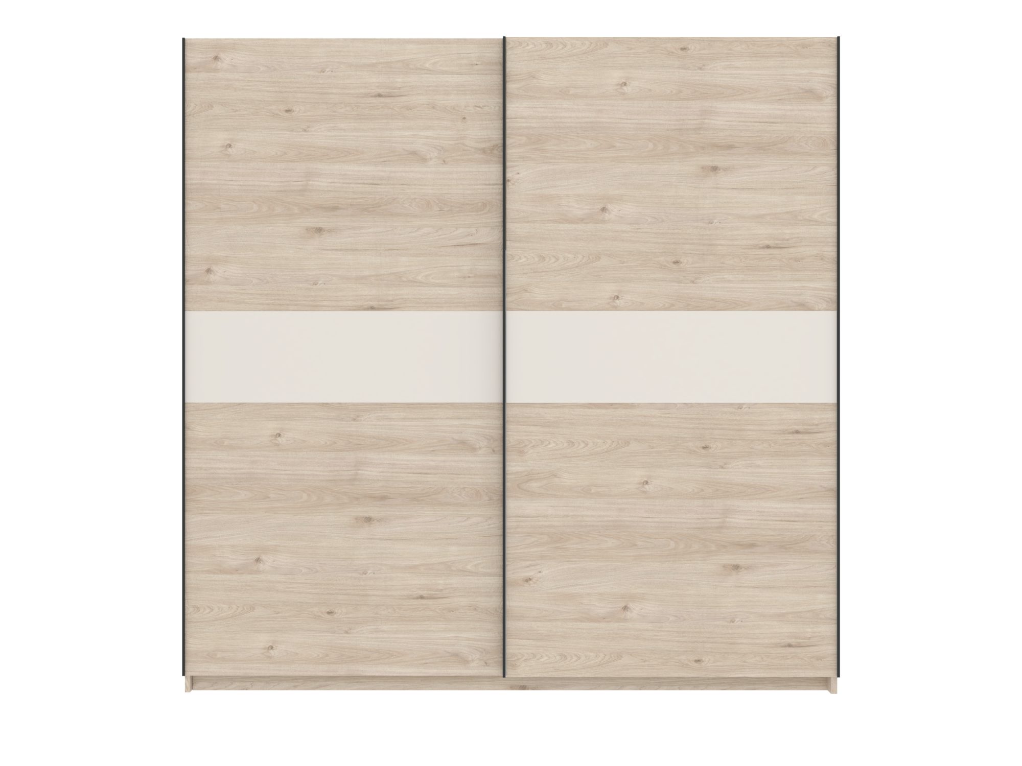 Szafa Breviano 200 cm Hickory Jackson i kaszmir – zamknięte drzwi, front