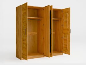 Miniaturka 5 - Szafa czterodrzwiowa Torvenza 193 cm dąb naturalny – zdjęcie 3