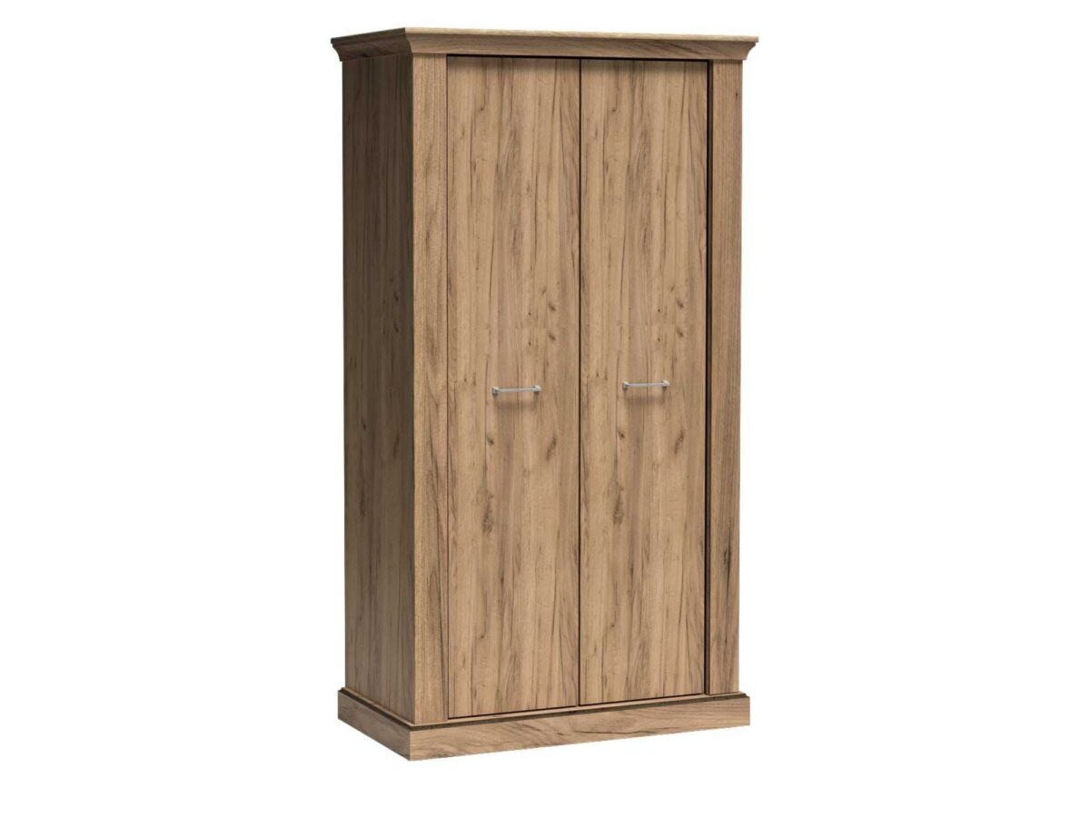 Szafa dwudrzwiowa z drążkiem Ambrina 107 cm Kraft złoty