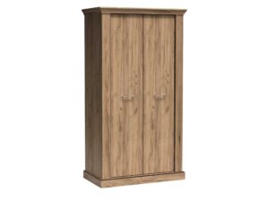 Miniaturka 5 - Szafa dwudrzwiowa Ambrina 107 cm Kraft złoty z metalowymi uchwytami