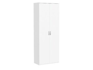 Miniaturka 3 - Szafa dwudrzwiowa Tiparo 70 cm biała – widok zamknięty