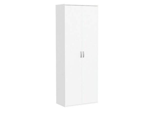 Szafa dwudrzwiowa Tiparo 70 cm biała – widok zamknięty