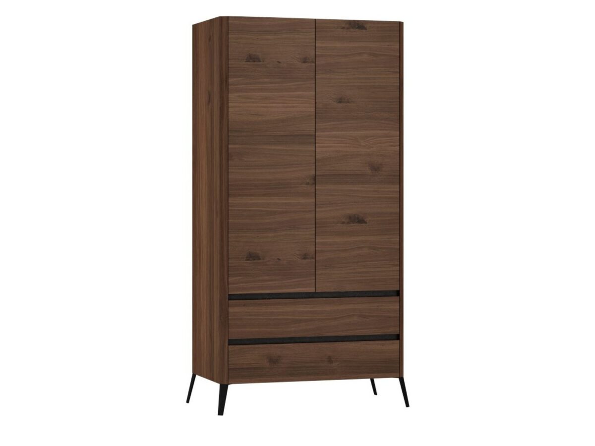 Szafa dwudrzwiowa z 2 szufladami Lumeria 100 cm