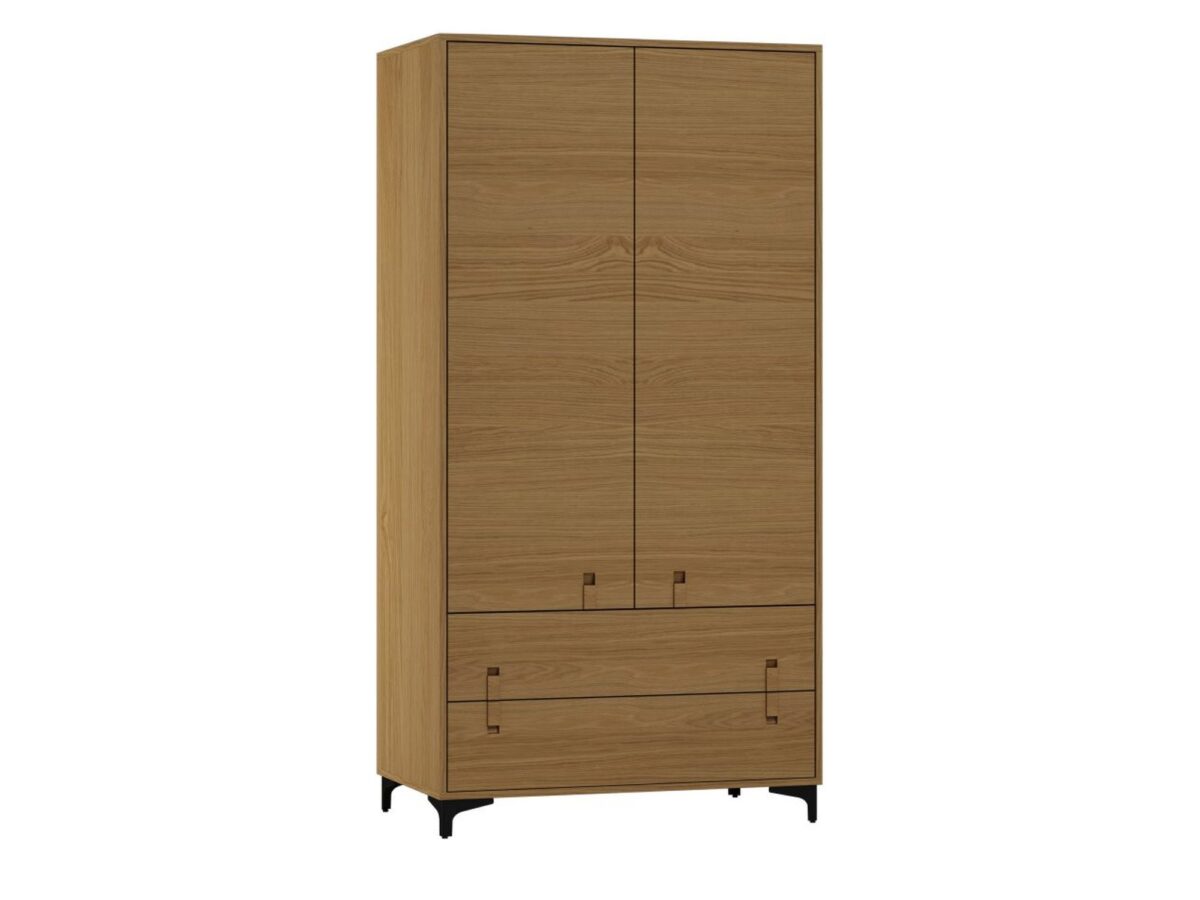 Szafa dwudrzwiowa z 2 szufladami Nivaro 100 cm