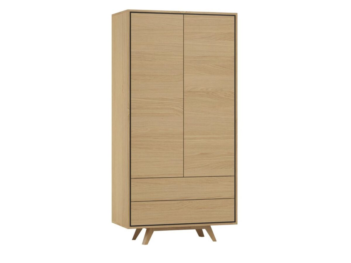 Szafa dwudrzwiowa z 2 szufladami Saviero 100 cm