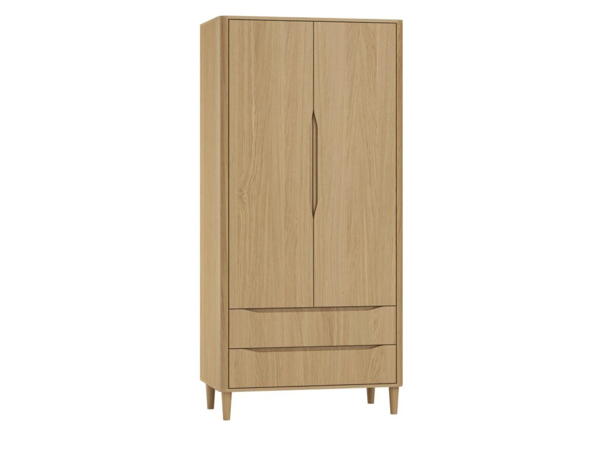Szafa dwudrzwiowa z 2 szufladami Verlina 100 cm