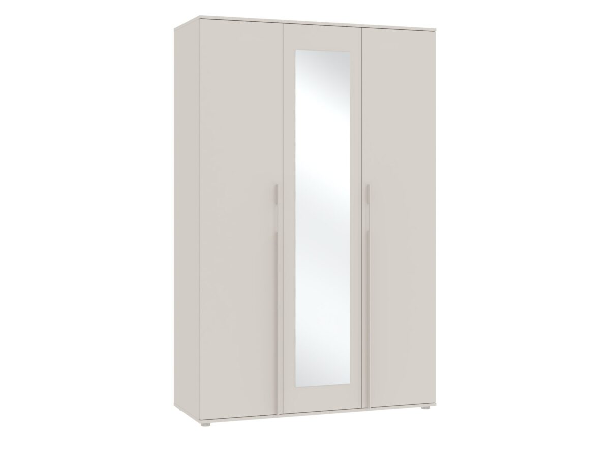 Szafa trzydrzwiowa z lustrem Elzaro 135 cm kaszmir
