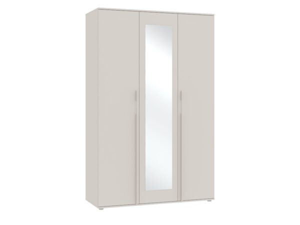 Szafa Elzaro 135 cm kaszmir z pionowym lustrem – front zamknięty
