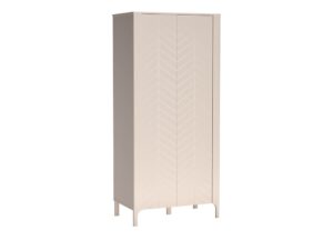 Miniaturka 2 - Szafa dwudrzwiowa Fenita 90 cm kaszmirowa z dekoracyjną jodełką