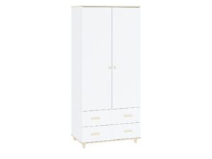 Miniaturka 2 - Szafa Gavero 80 cm biały i akacja