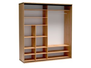 Miniaturka 1 - Szafa Lavinia 199 cm z półkami po lewej i drążkiem ubraniowym po prawej