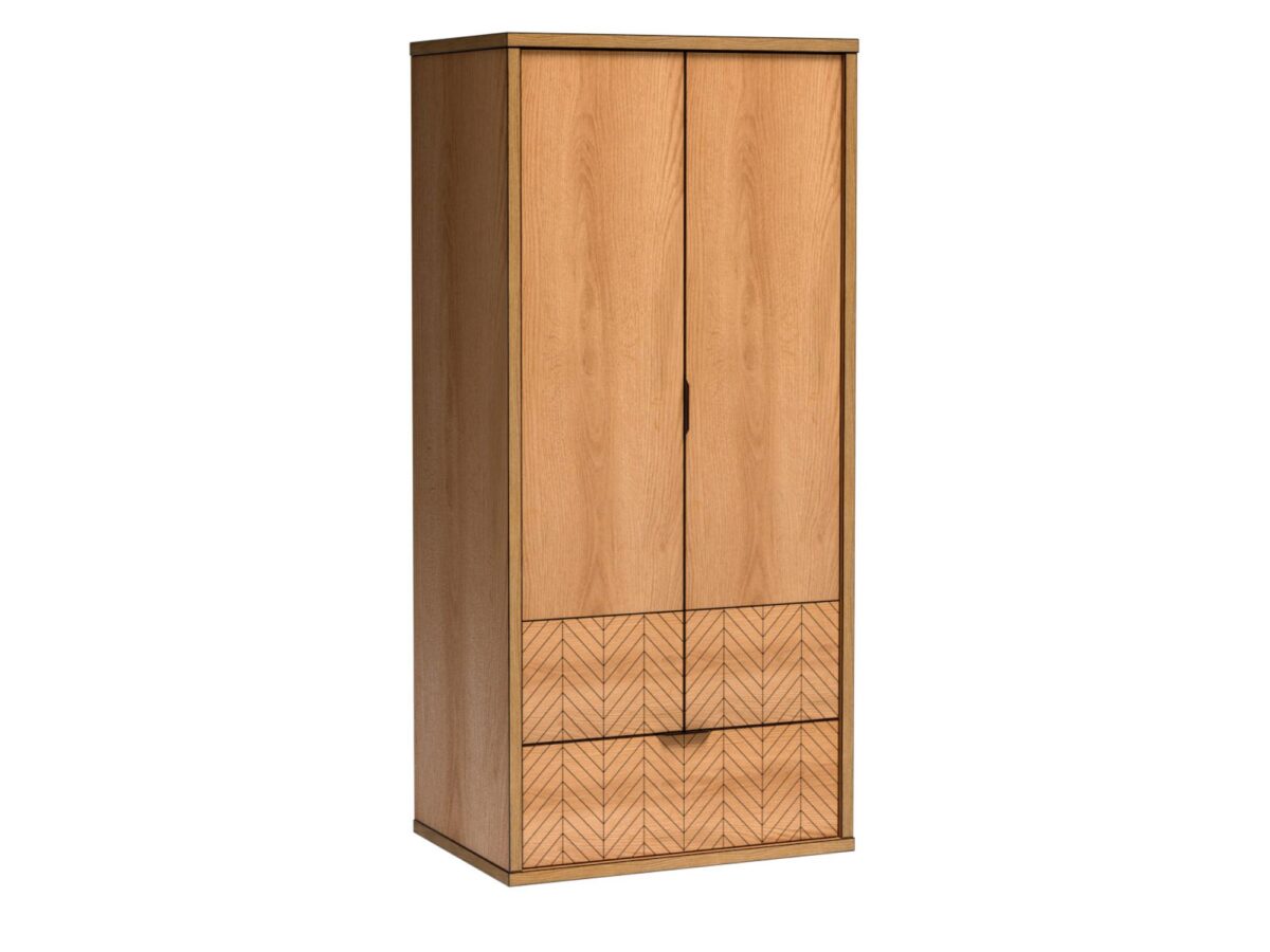 Szafa dwudrzwiowa z szufladą Lavinia 87 cm