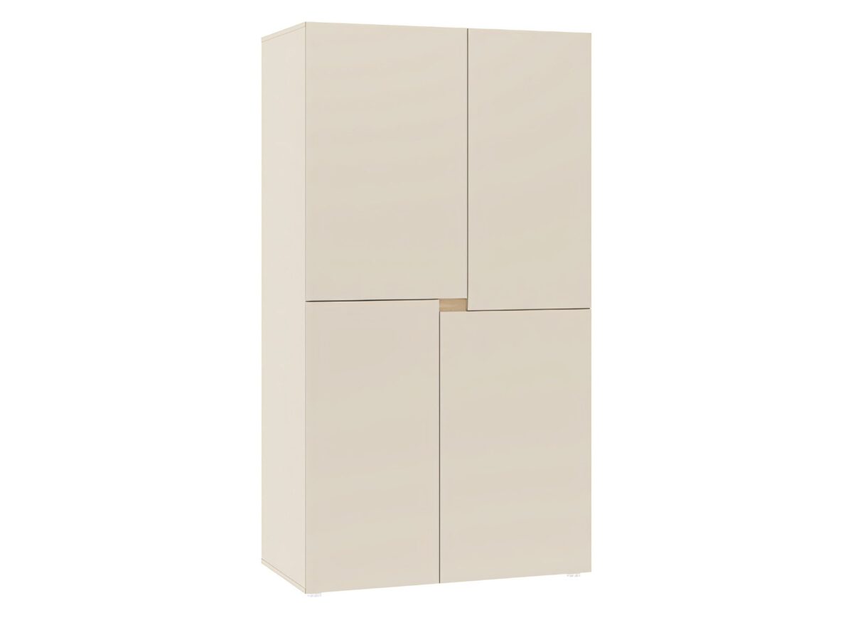 Szafa czterodrzwiowa Lenzaro 100 cm kaszmir dąb