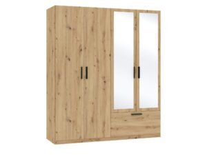 Miniaturka 1 - Szafa z lustrem, 4 drzwiami i 1 szufladą Litano 180 cm – zdjęcie 2