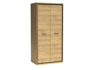 Miniaturka 8 - Szafa dwudrzwiowa Lorenza Hikora na cokole, packshot na białym tle