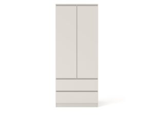 Miniaturka 2 - Szafa dwudrzwiowa z 2 szufladami Malvero 80 cm kaszmir – zdjęcie 3