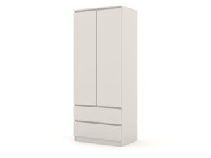 Miniaturka 6 - Szafa dwudrzwiowa z 2 szufladami Malvero 80 cm kaszmir