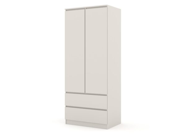 Szafa dwudrzwiowa z 2 szufladami Malvero 80 cm kaszmir