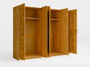 Miniaturka 4 - Szafa pięciodrzwiowa Torvenza 240 cm dębowa – zdjęcie 3