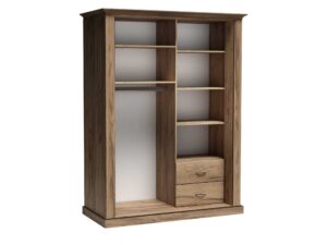 Miniaturka 1 - Wnętrze szafy Ambrina 148 cm – półki, drążek i dwie szuflady