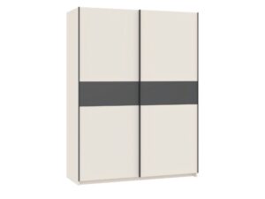 Miniaturka 8 - Szafa przesuwna Breviano 151 cm kaszmir i antracyt
