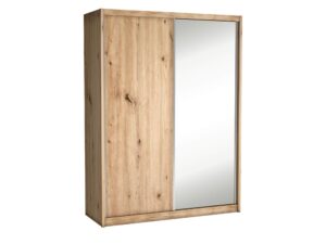 Miniaturka 11 - Szafa przesuwna Ortenzo II dąb Artisan z dużym lustrem