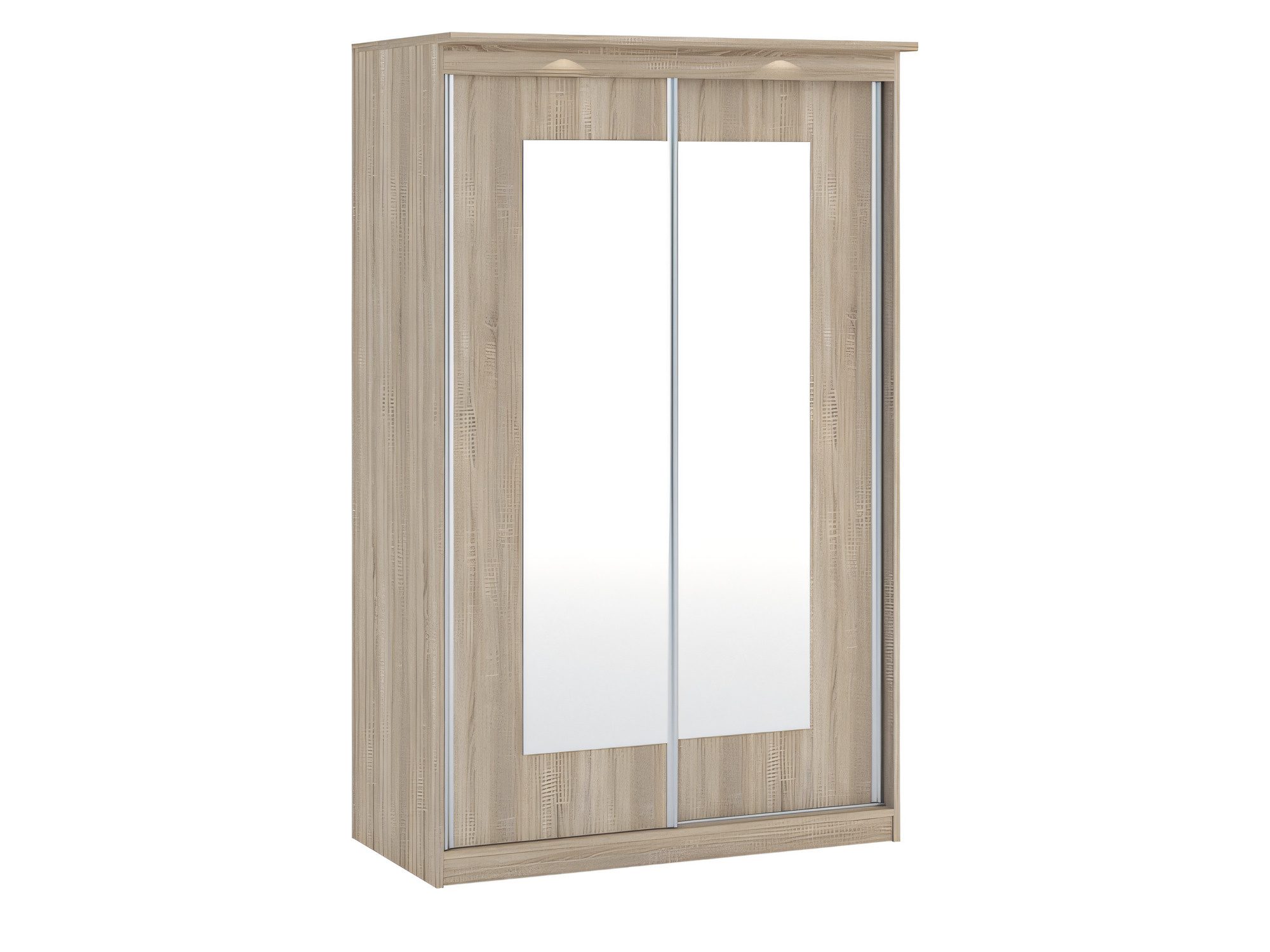 Szafa przesuwna Morteno 120 cm dąb Sonoma z lustrzanymi frontami