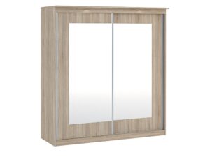 Miniaturka 2 - Szafa przesuwna dąb Sonoma z lustrem Morteno 180 cm
