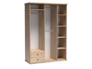 Miniaturka 1 - Szafa Sorenta 150 cm z otwartym wnętrzem, półkami i drążkami