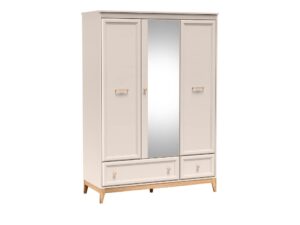 Miniaturka 7 - Szafa Velvara 135,5 cm kaszmir z lustrem, widok pod kątem