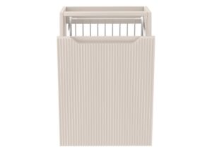Miniaturka 7 - Szafka łazienkowa Coralia 40 cm Kaszmir – otwarty kosz uchylny, widok od frontu