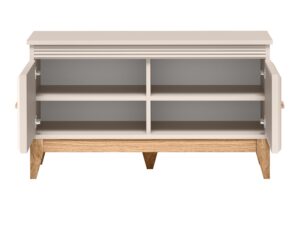 Miniaturka 3 - Szafka Velvara od frontu z otwartymi drzwiami i czterema schowkami