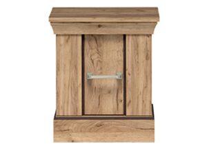 Miniaturka 1 - Szafka nocna Ambrina 42 cm Kraft złoty, widok od frontu
