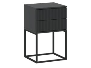 Miniaturka 4 - Szafka nocna z 2 szufladami push-to-open Cadello 40 cm