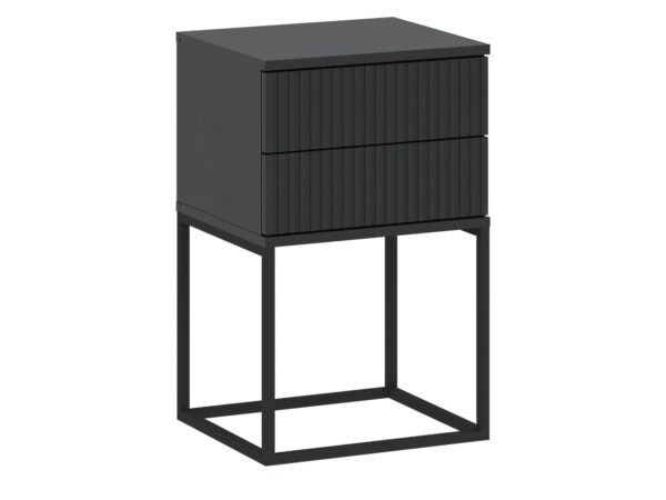 Szafka nocna z 2 szufladami push-to-open Cadello 40 cm